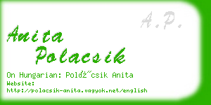 anita polacsik business card